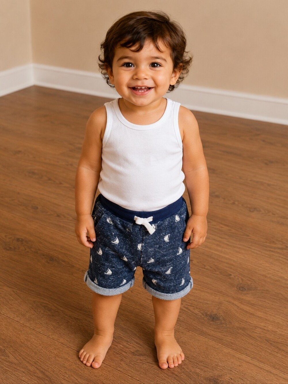 2t Boys Tank Top And Shorts Outfit